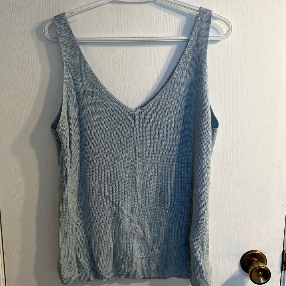 Vero Moda Blue Knit Tank, 1X